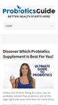 Mobile Screenshot of probioticsguide.com